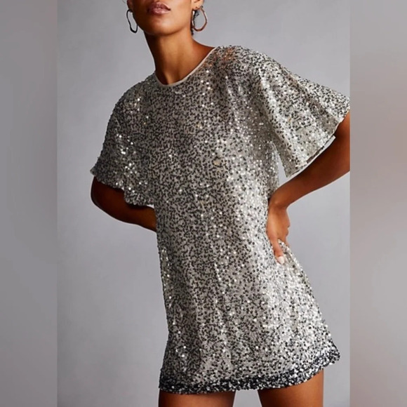 Jen’s Pirate Booty Dress Women’s XS Water Sequin Mini For Free People Ombré - Picture 1 of 10